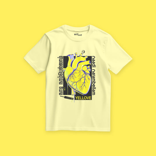 Naadi Narambellam Yellove Regular Fit T-Shirt – Bleed Yellow, Live CSK!