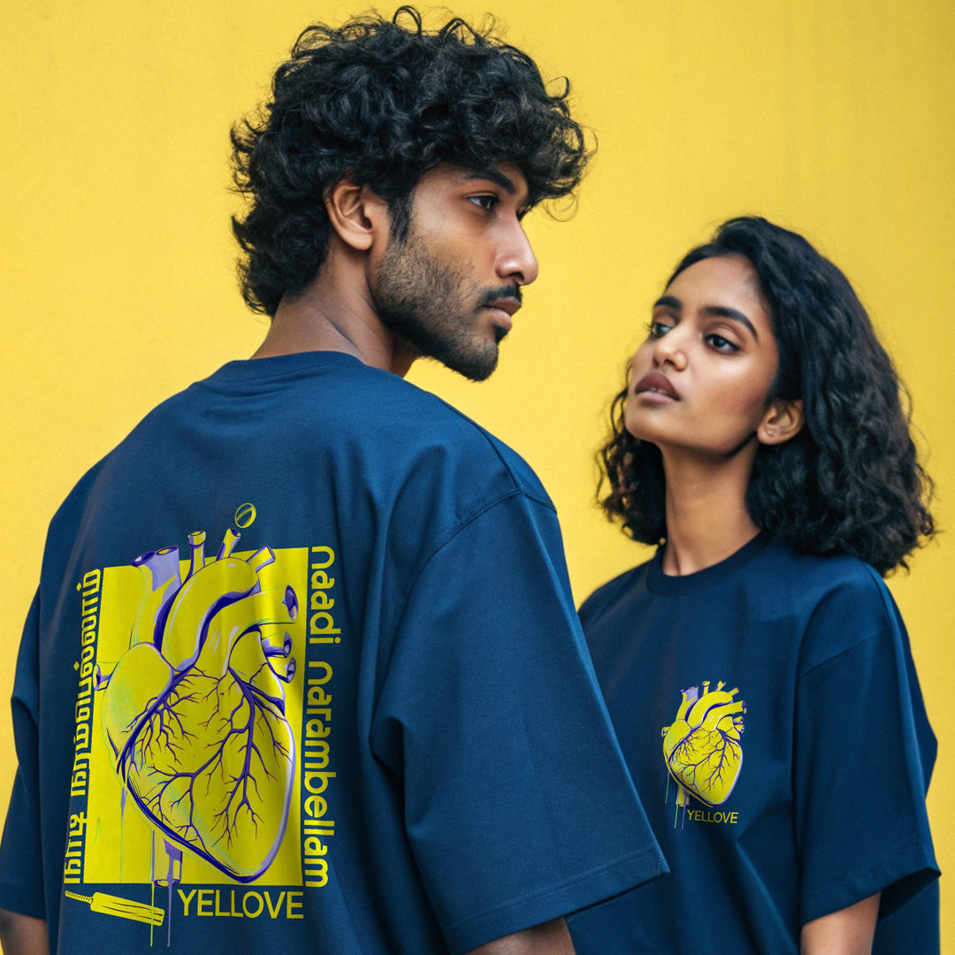 Naadi Narambellam Yellove Unisex Boxy Fit Oversized T-Shirt