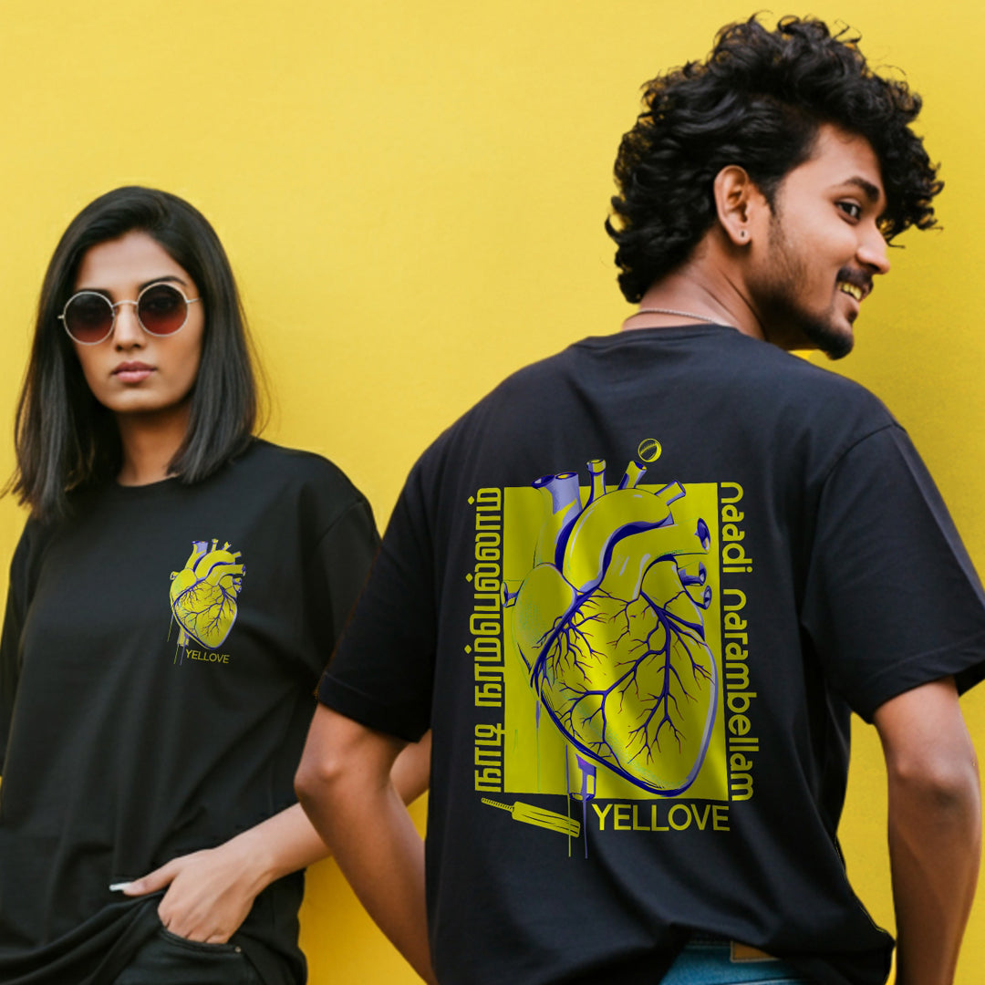 Naadi Narambellam Yellove Unisex Boxy Fit Oversized T-Shirt