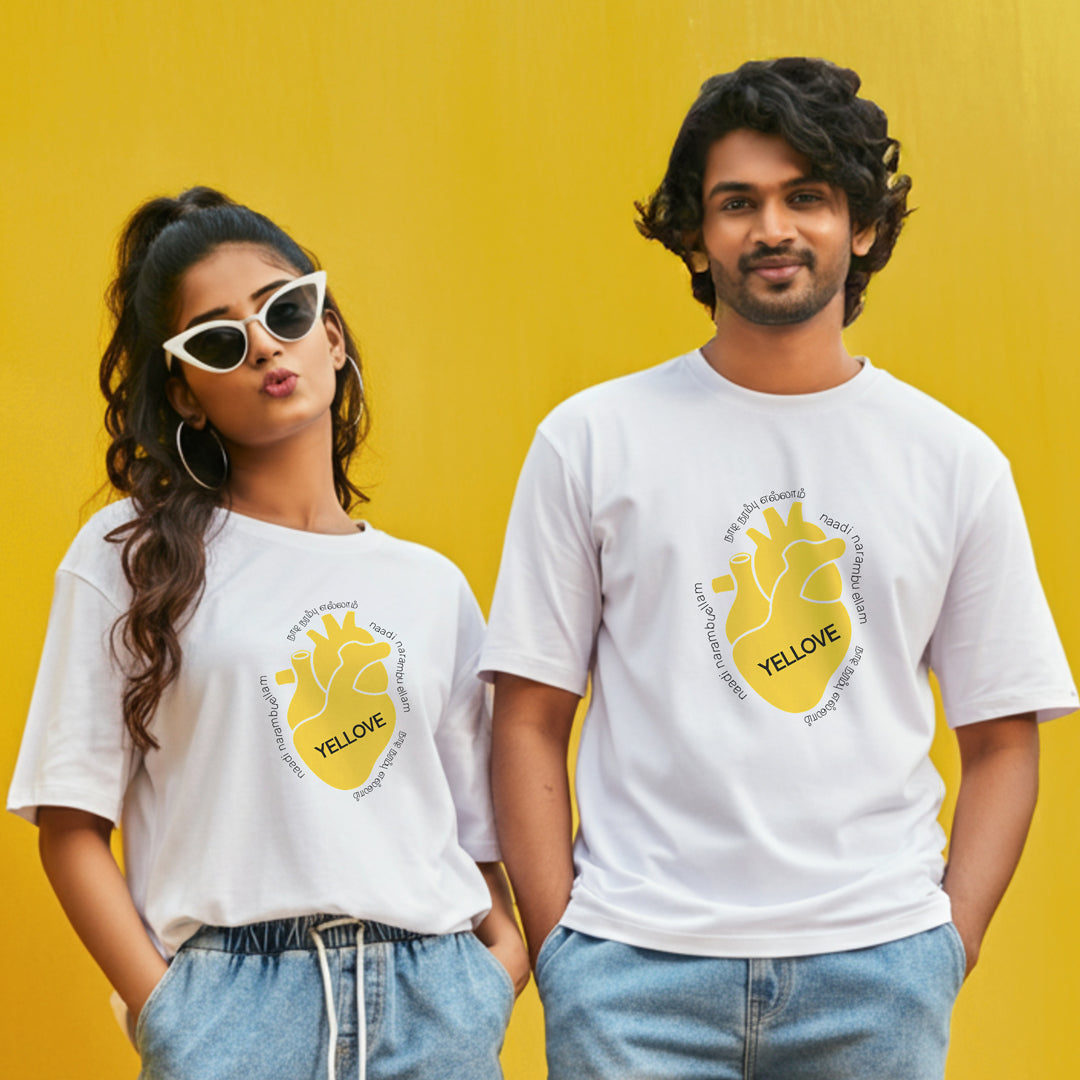 Yellove Runs in Our Veins Unisex Boxy Fit Tee