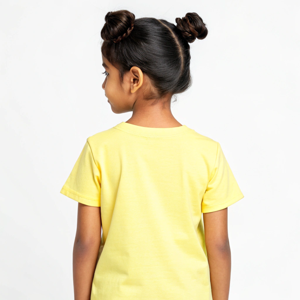 Girls' Yellow 'Singam - Lion' Graphic T-Shirt