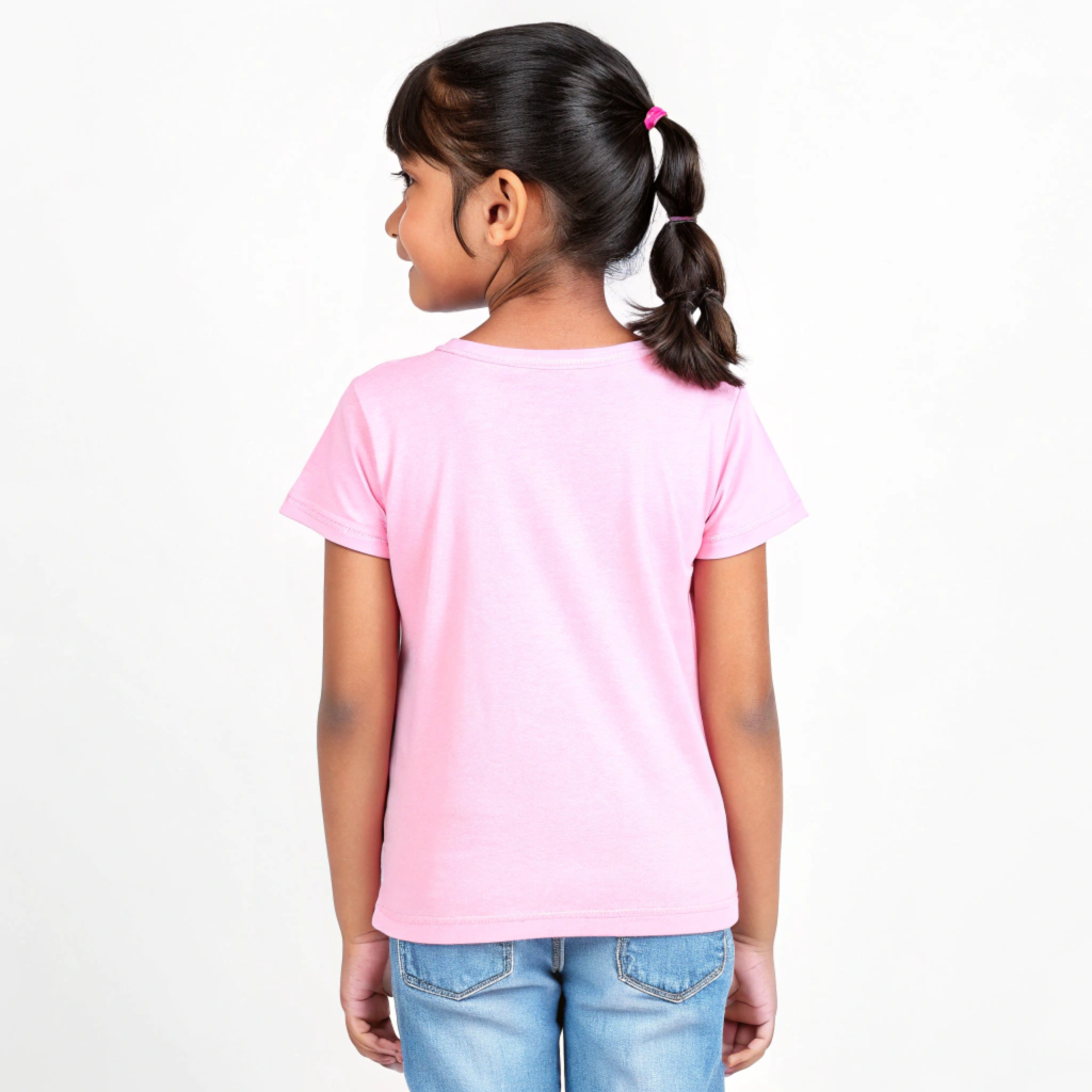 Girls' Pink 'Anbu - Love' Heart Graphic T-Shirt
