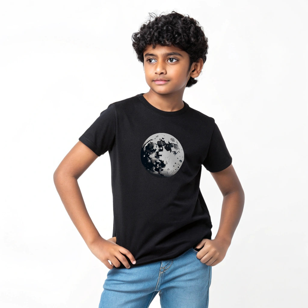 Boys' Black 'Nila' Astronaut and Moon T-Shirt