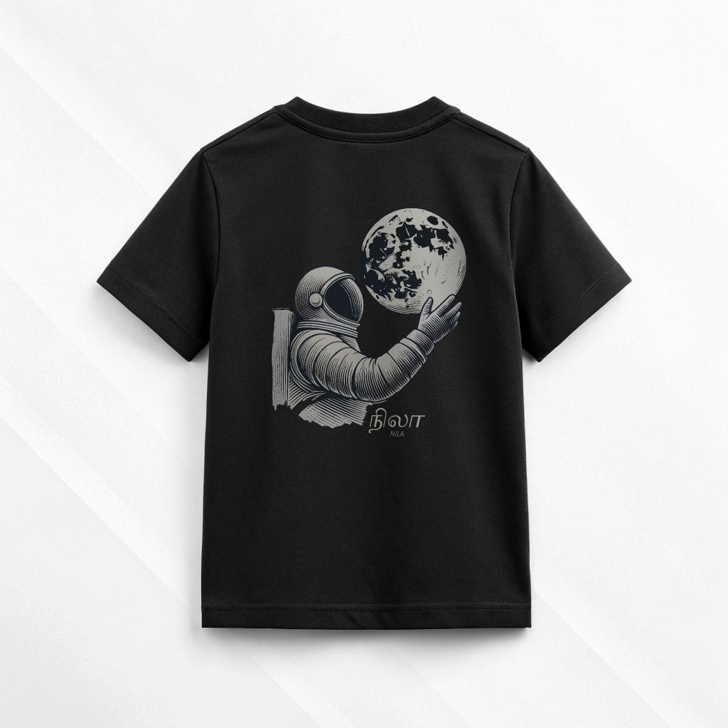 Boys' Black 'Nila' Astronaut and Moon T-Shirt