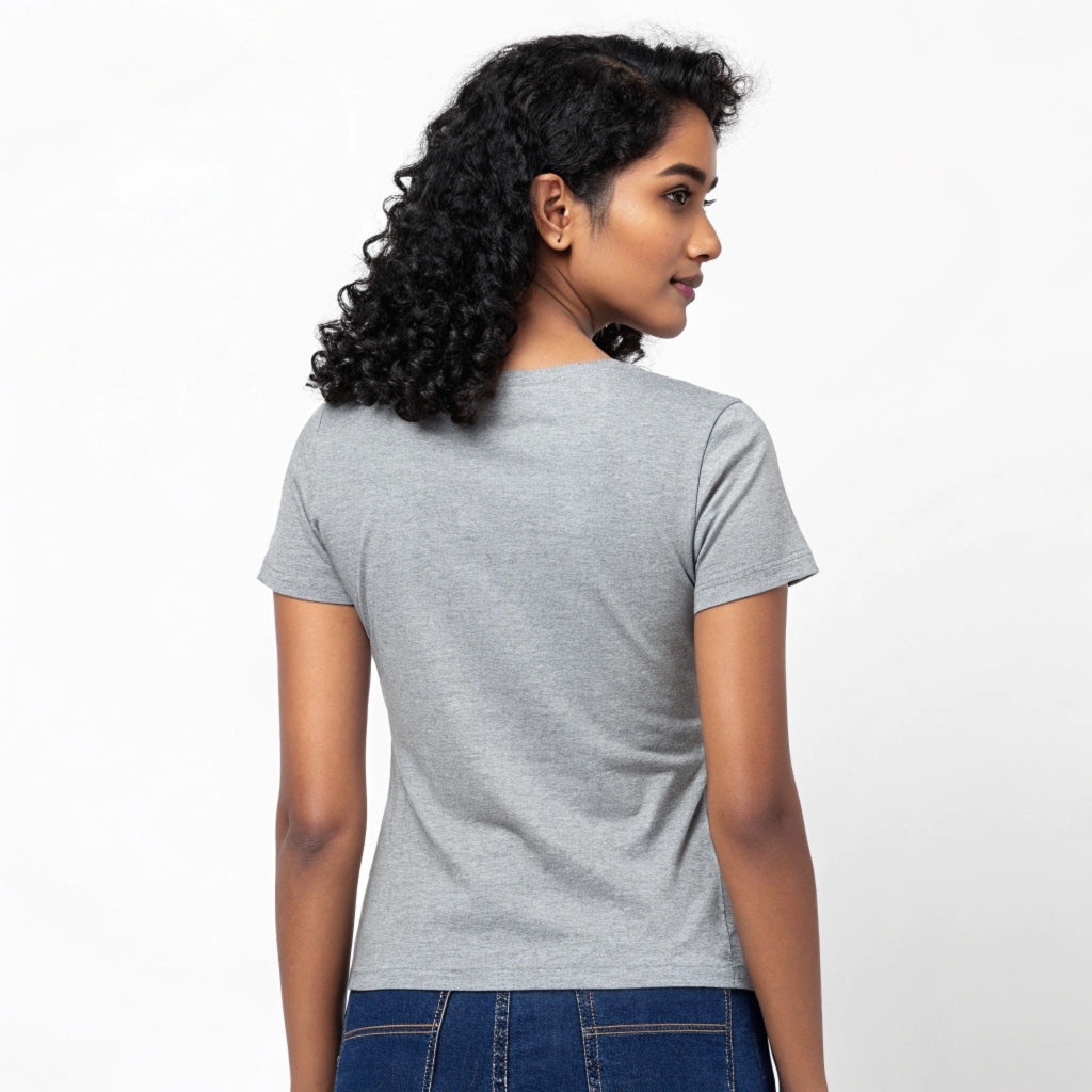Girls' Grey 'Rosapoo' T-Shirt