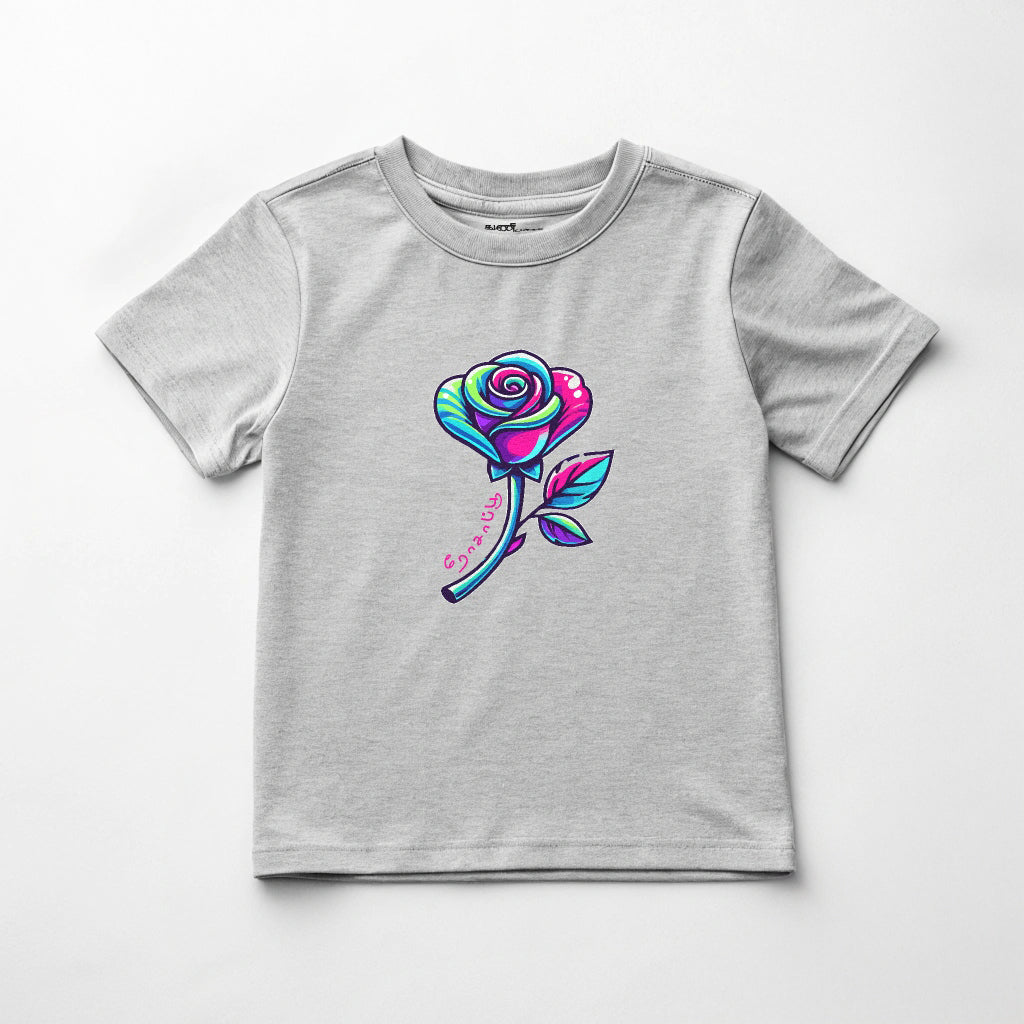 Girls' Grey 'Rosapoo' T-Shirt