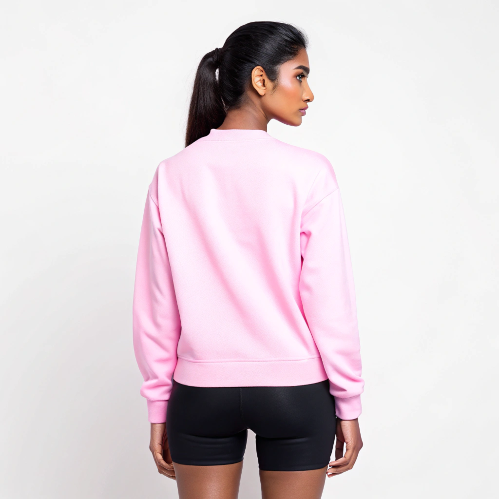 Women's Pink 'Anbu - Love' Heart Graphic Sweatshirt