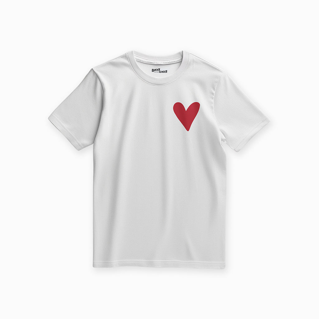 Kaadhal Doodle White T-Shirt