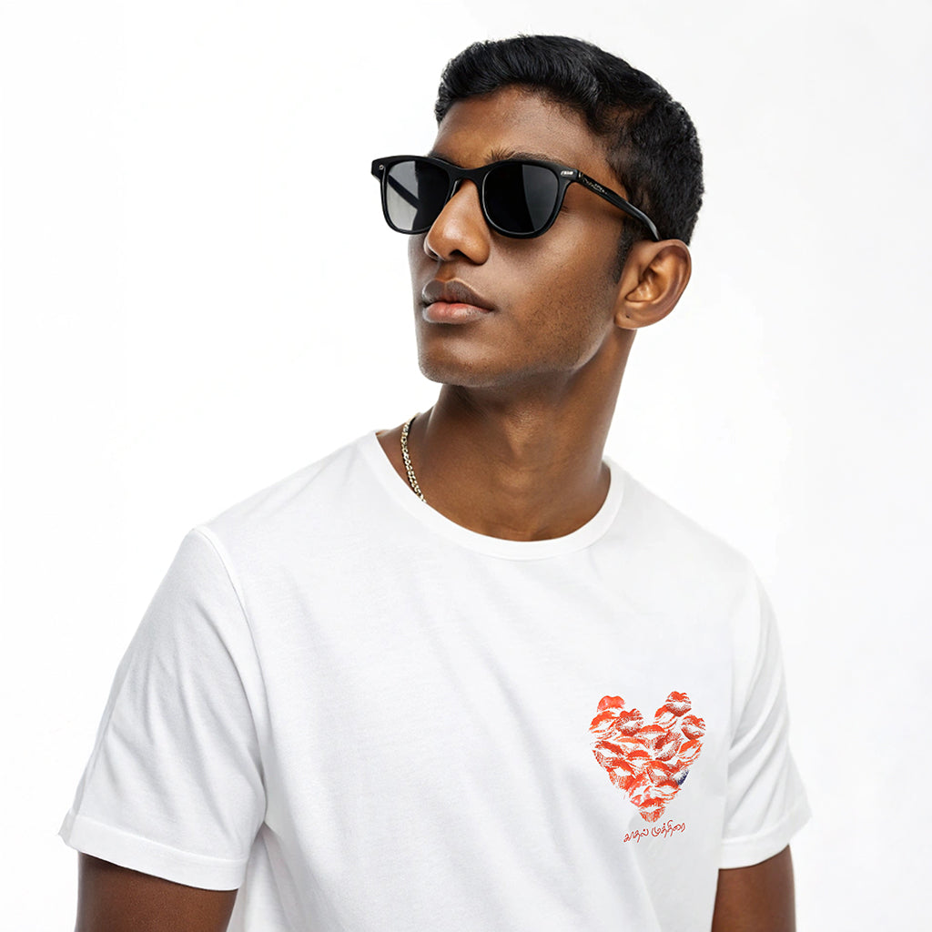 Kaadhal Muthirai White T-Shirt