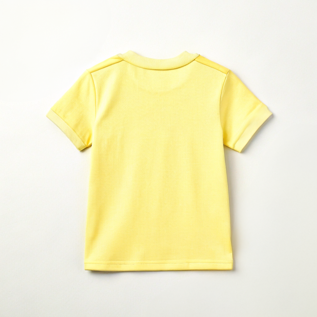 Girls' Yellow 'Eppothum Santhoshamae' Floral Graphic T-Shirt