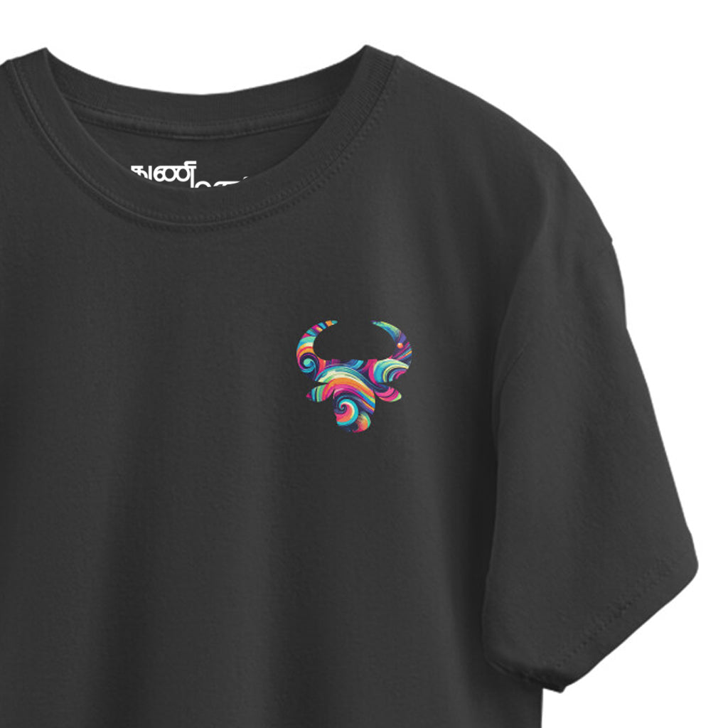 Thai Collection: Jallikattu Color Silhouette Oversized T-Shirt
