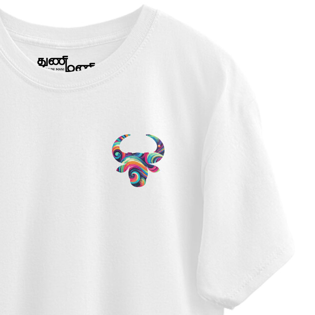 Thai Collection: Jallikattu Color Silhouette Oversized T-Shirt