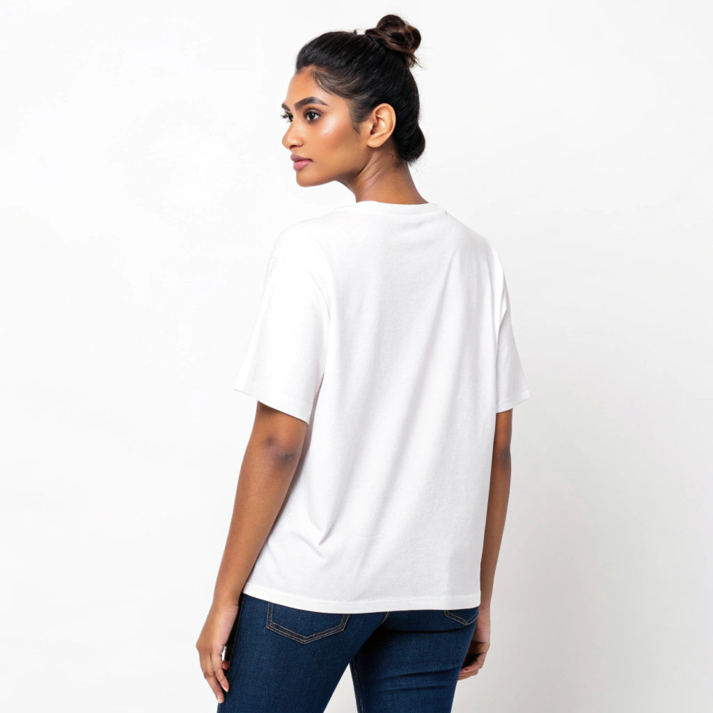 Thai Collection: White 'Jallikattu' Celebration Oversized T-Shirt