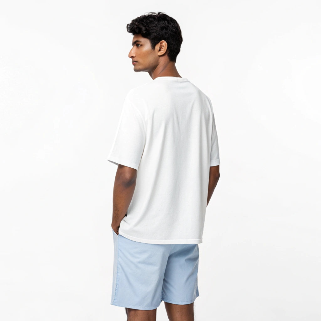 Thai Collection: White 'Jallikattu' Celebration Oversized T-Shirt