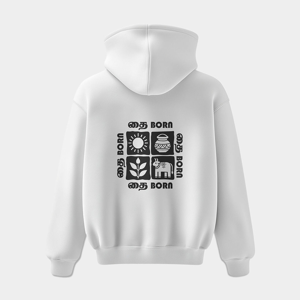 Thai Collection: Thai Born White Hoodie