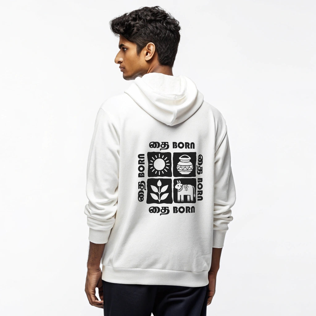 Thai Collection: Thai Born White Hoodie