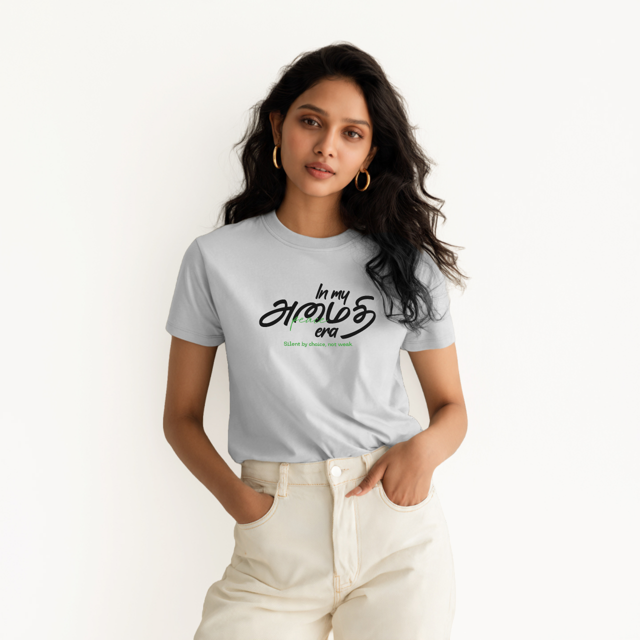 In my அமைதி era | Women Regular Fit Tee