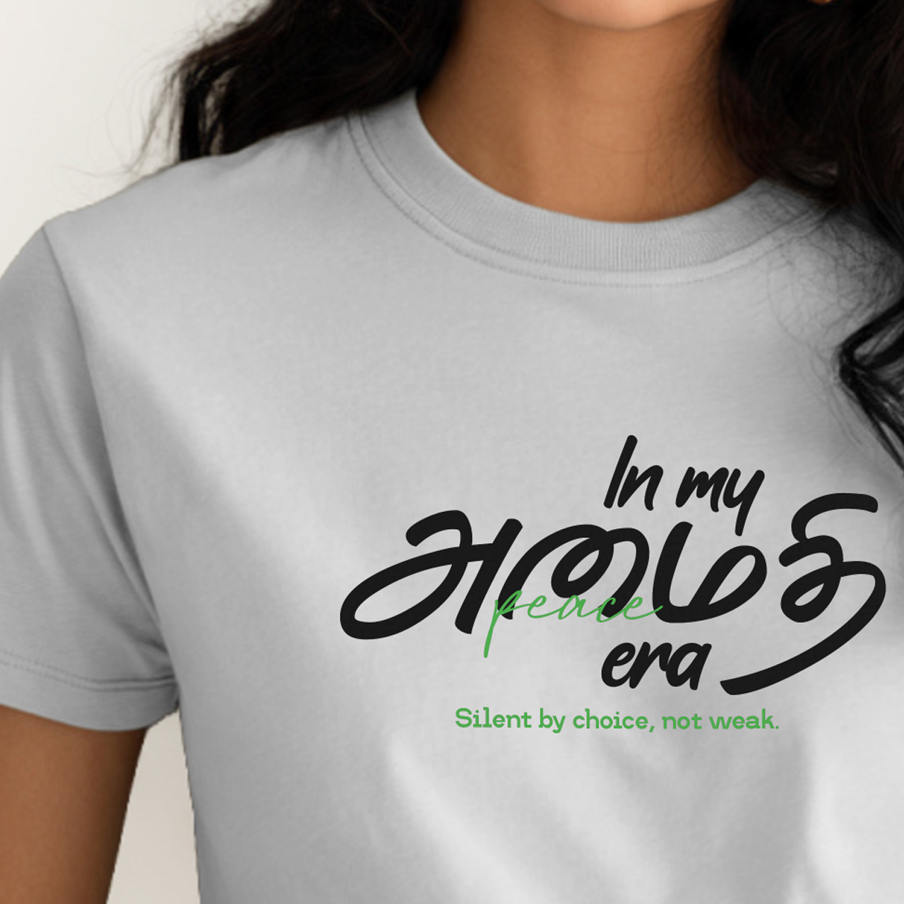 In my அமைதி era | Women Regular Fit Tee