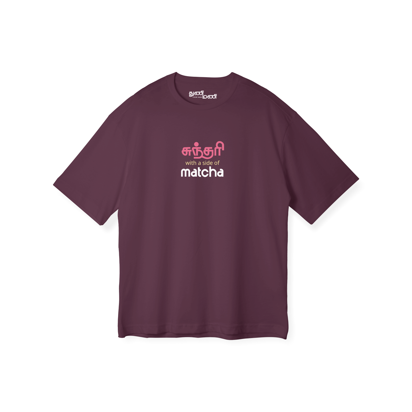 Sundari with a Side of Matcha | Women Oversized Tee