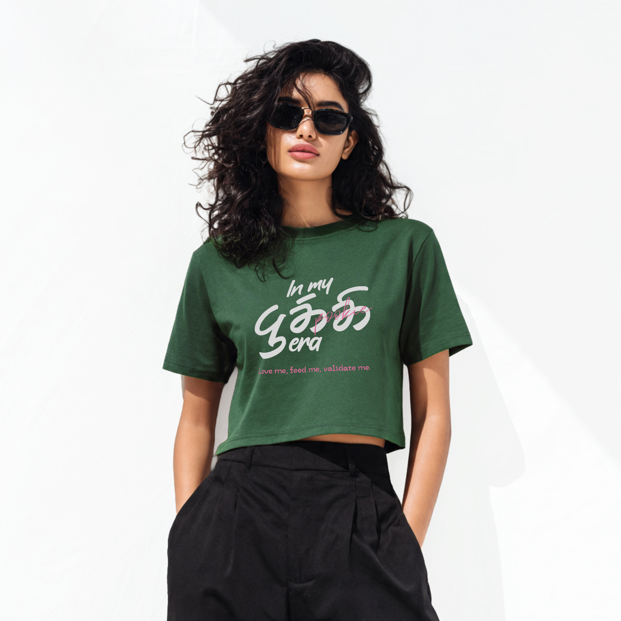 In my பூக்கி era | Women Crop Tee