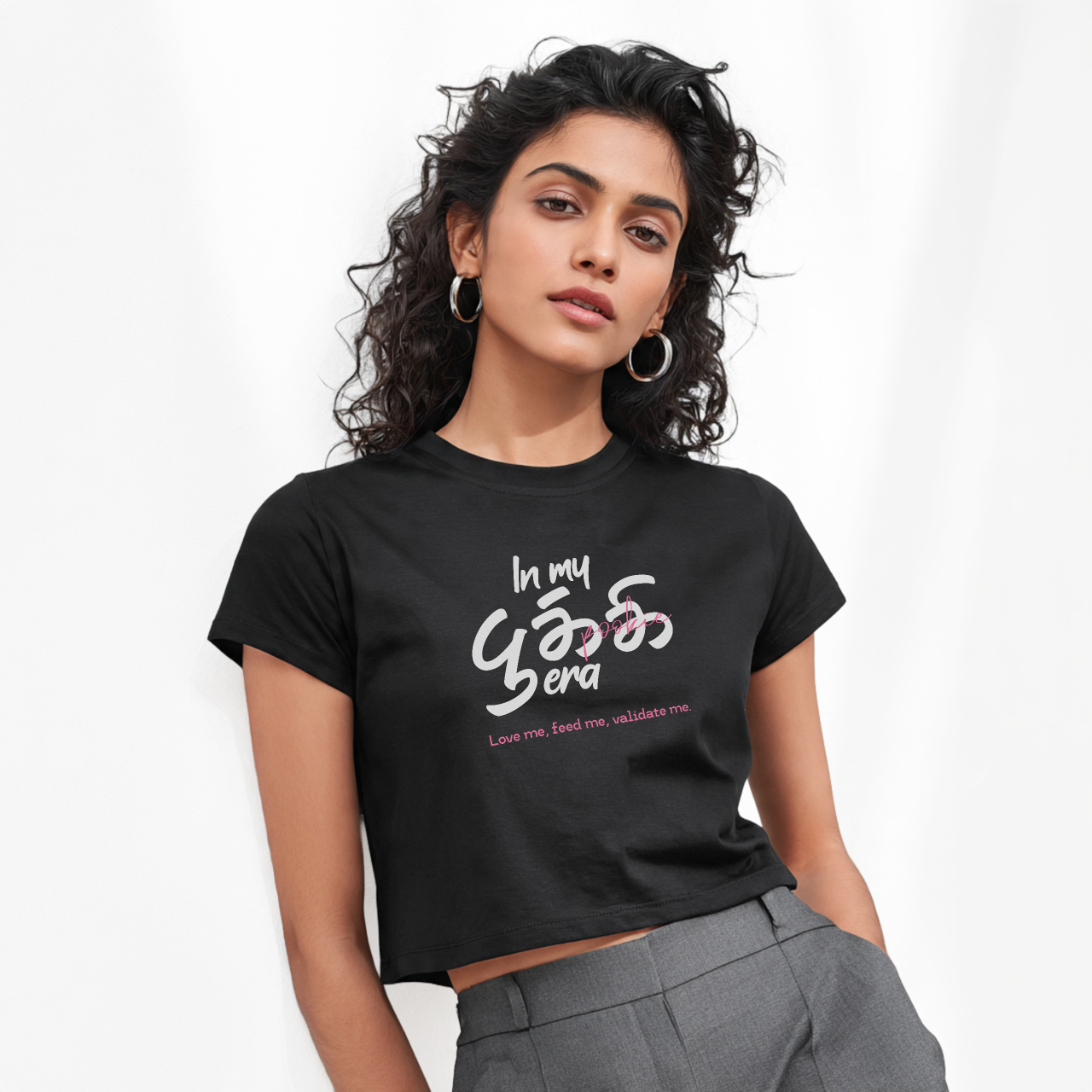 In my பூக்கி era | Women Crop Tee