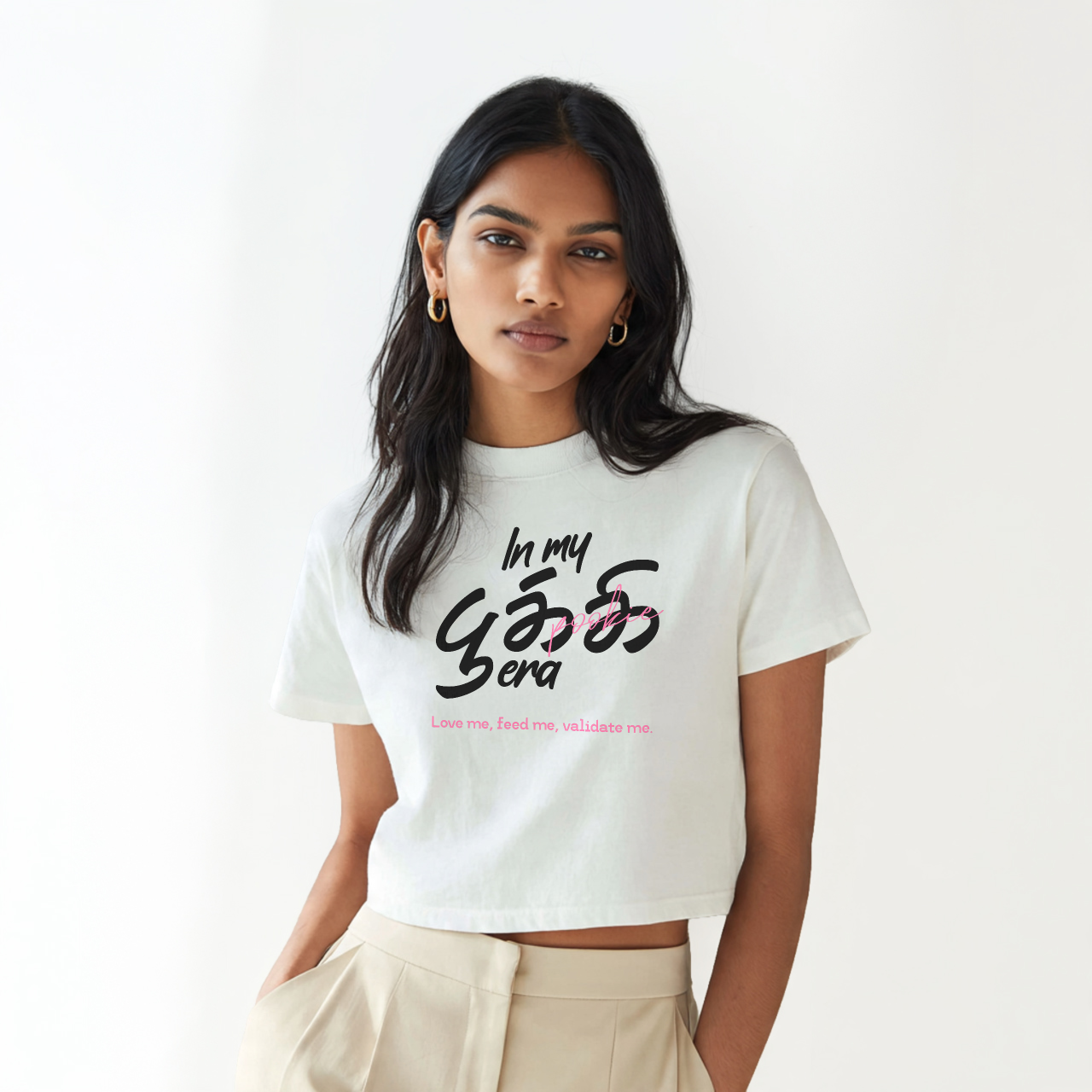 In my பூக்கி era | Women Crop Tee
