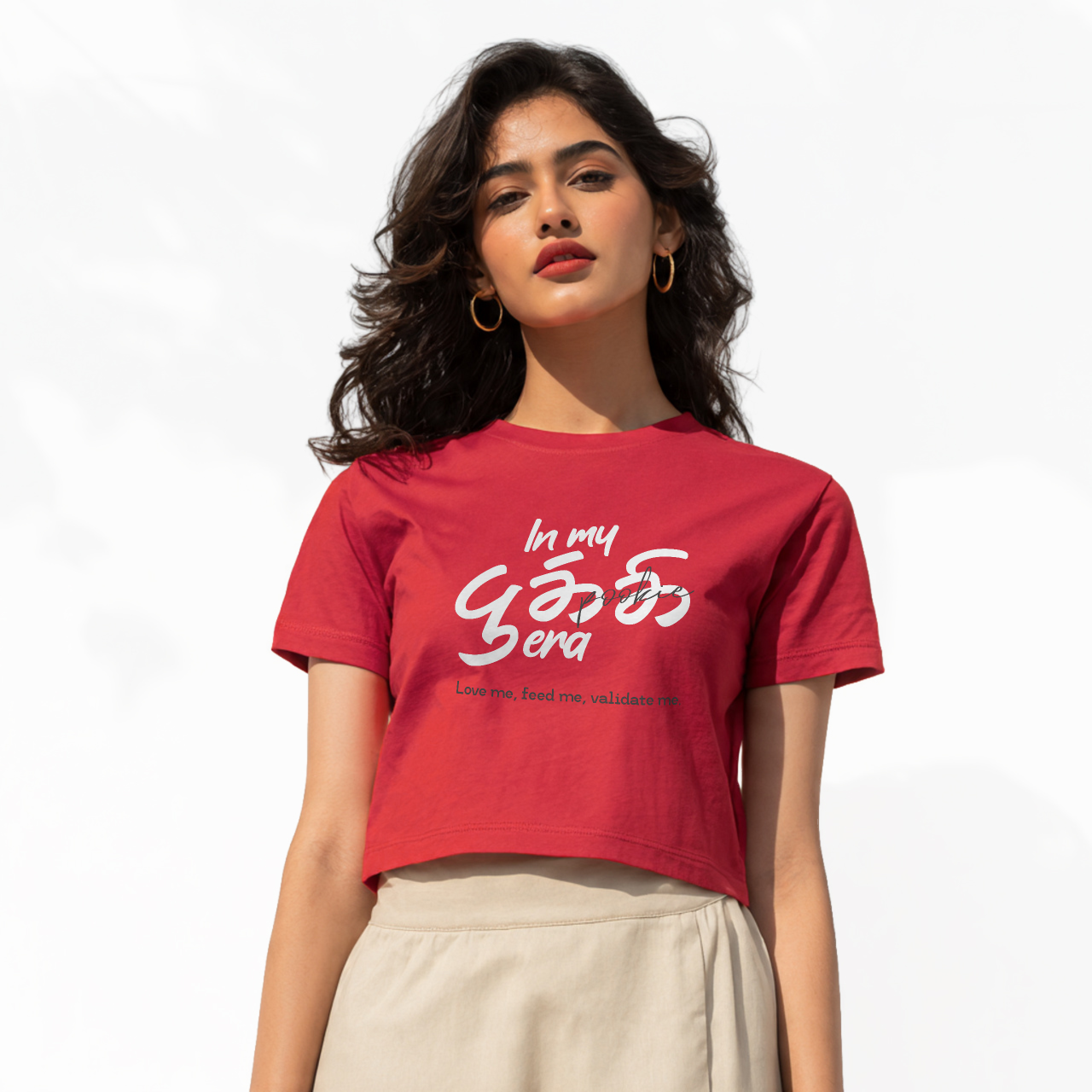 In my பூக்கி era | Women Crop Tee