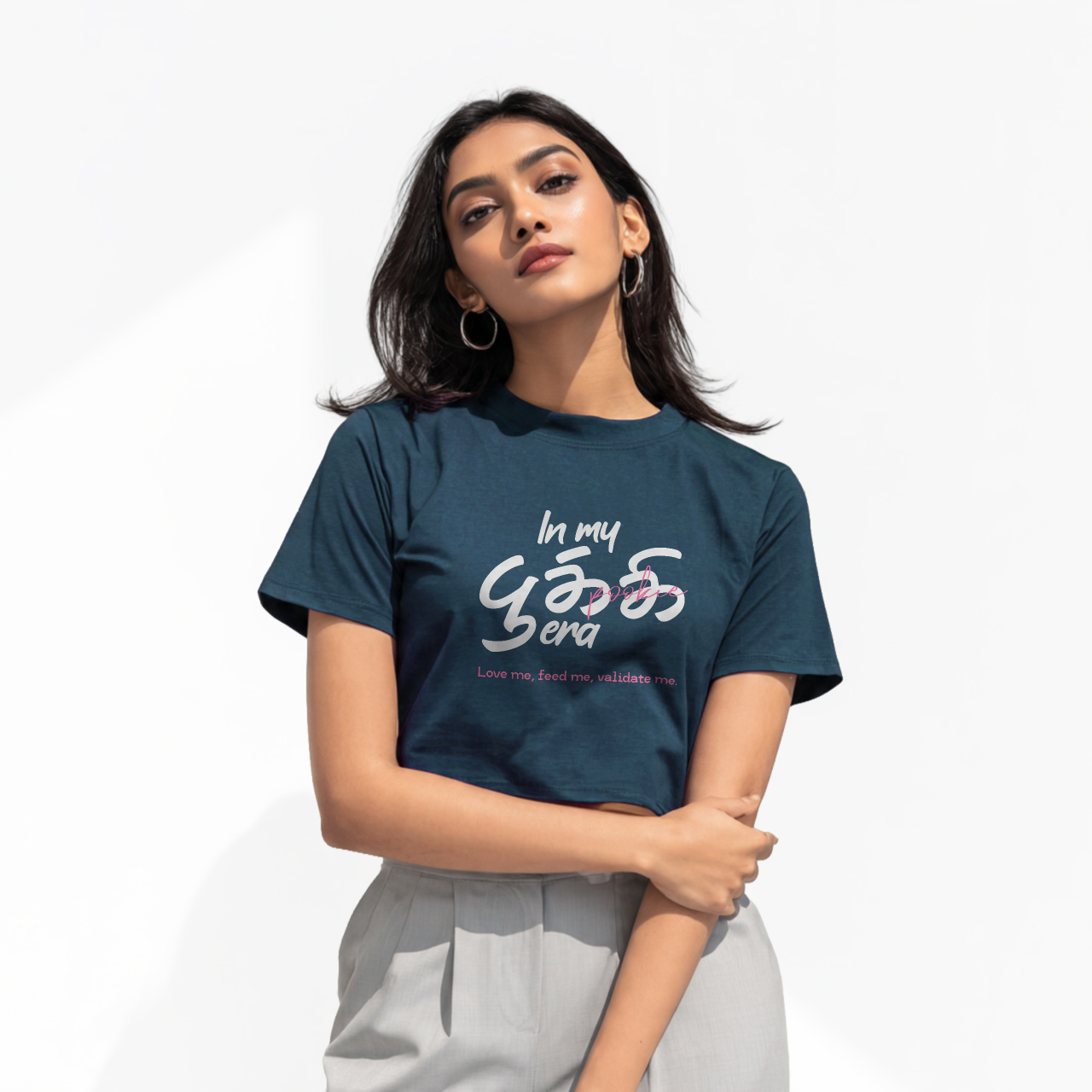 In my பூக்கி era | Women Crop Tee