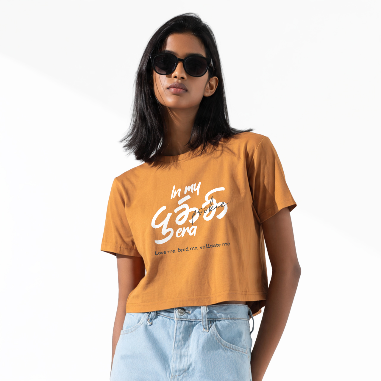 In my பூக்கி era | Women Crop Tee
