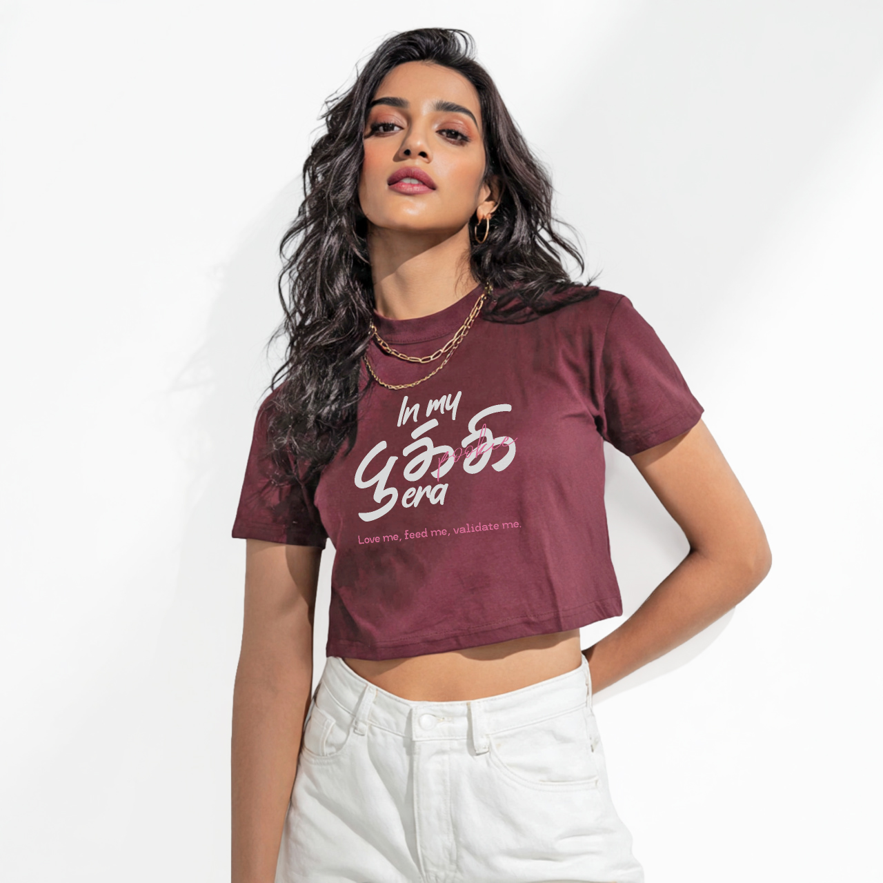 In my பூக்கி era | Women Crop Tee