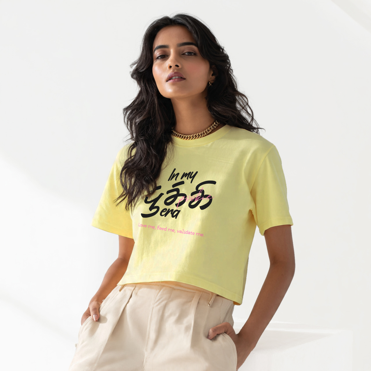 In my பூக்கி era | Women Crop Tee