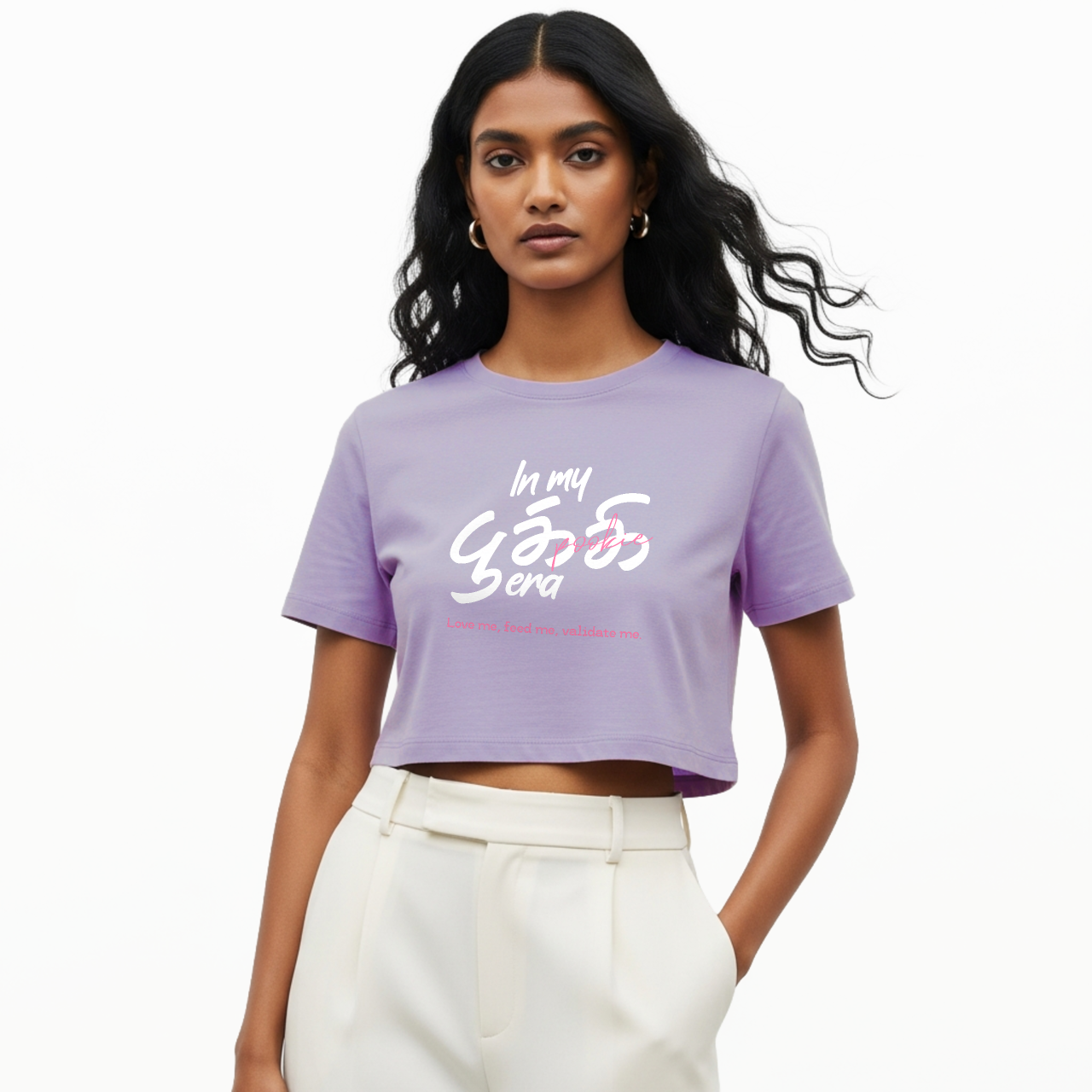 In my பூக்கி era | Women Crop Tee