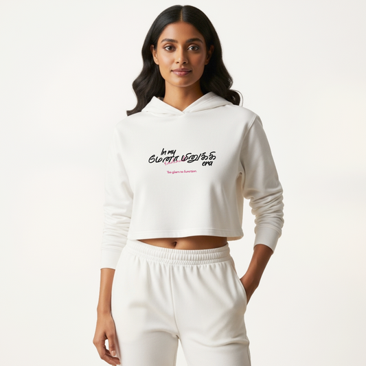 In my மேனா மினுக்கி era | Women Cropped Hoodie