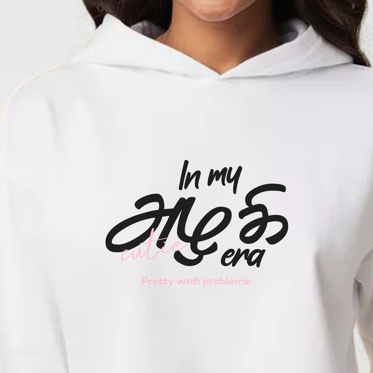 In my அழகி era | Women Cropped Hoodie