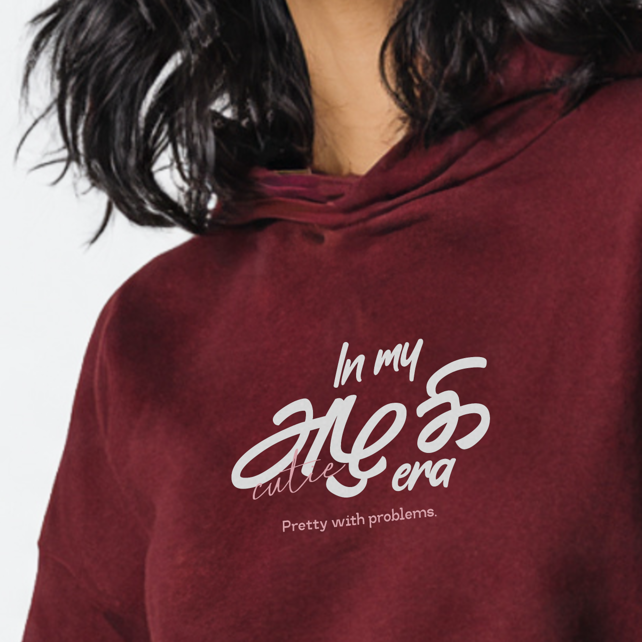 In my அழகி era | Women Cropped Hoodie