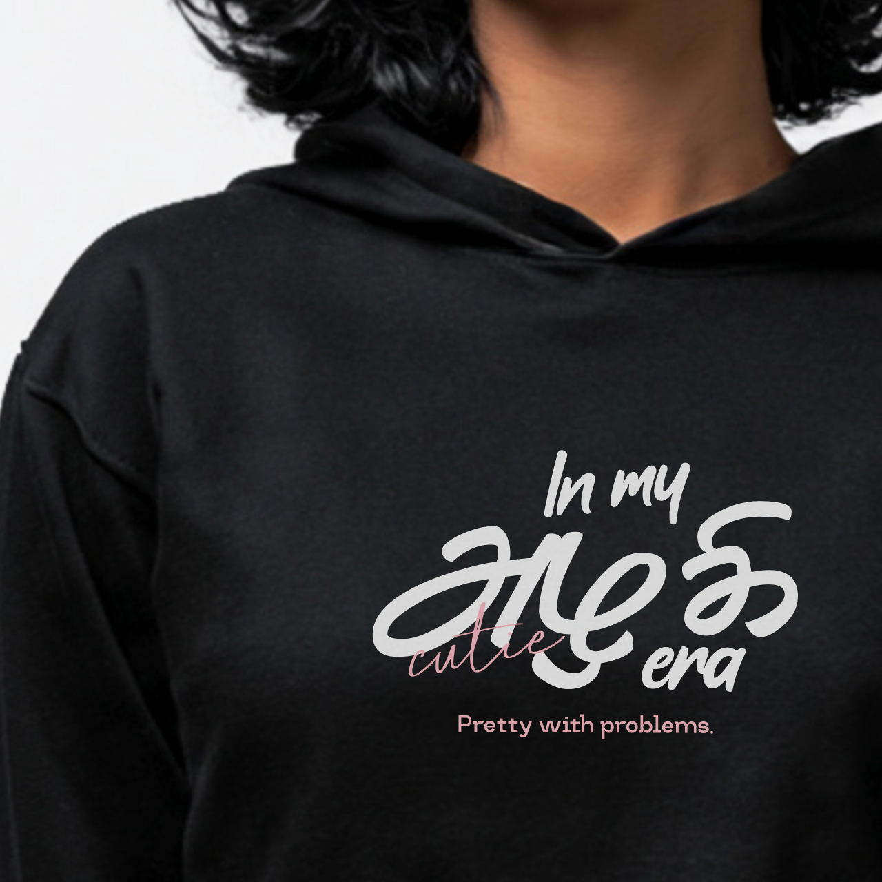 In my அழகி era | Women Cropped Hoodie