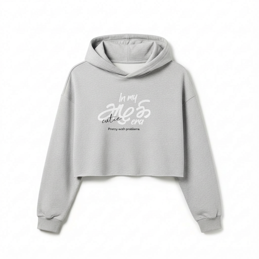 In my அழகி era | Women Cropped Hoodie
