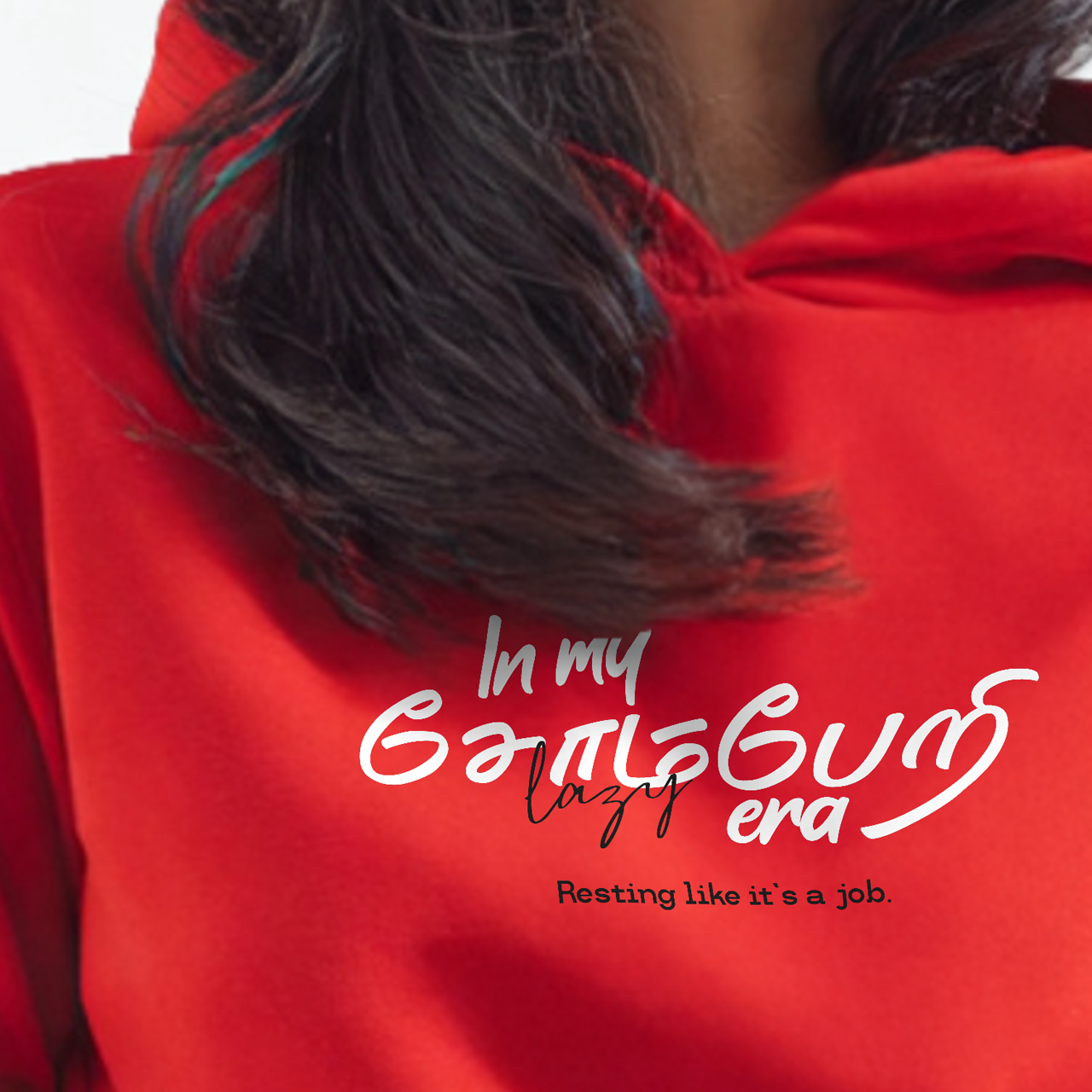 In my சோம்பேறி era | Women Regular Fit Hoodie