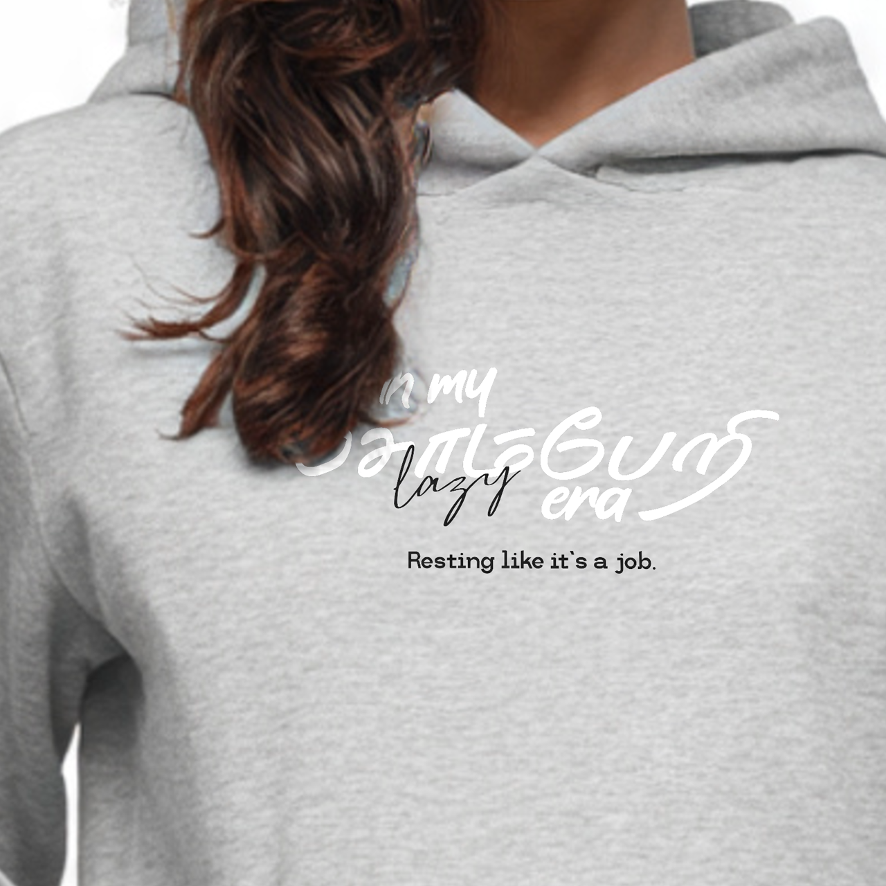 In my சோம்பேறி era | Women Regular Fit Hoodie