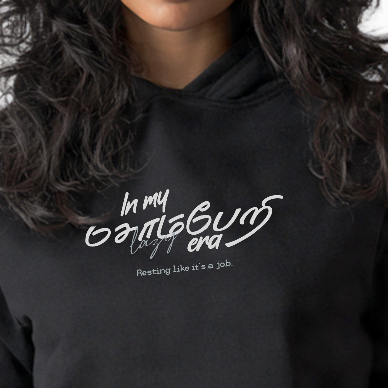 In my சோம்பேறி era | Women Regular Fit Hoodie