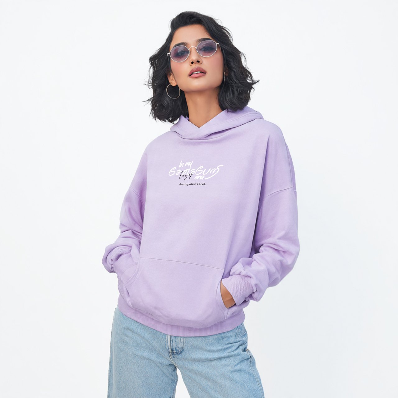 In my சோம்பேறி era | Women Regular Fit Hoodie