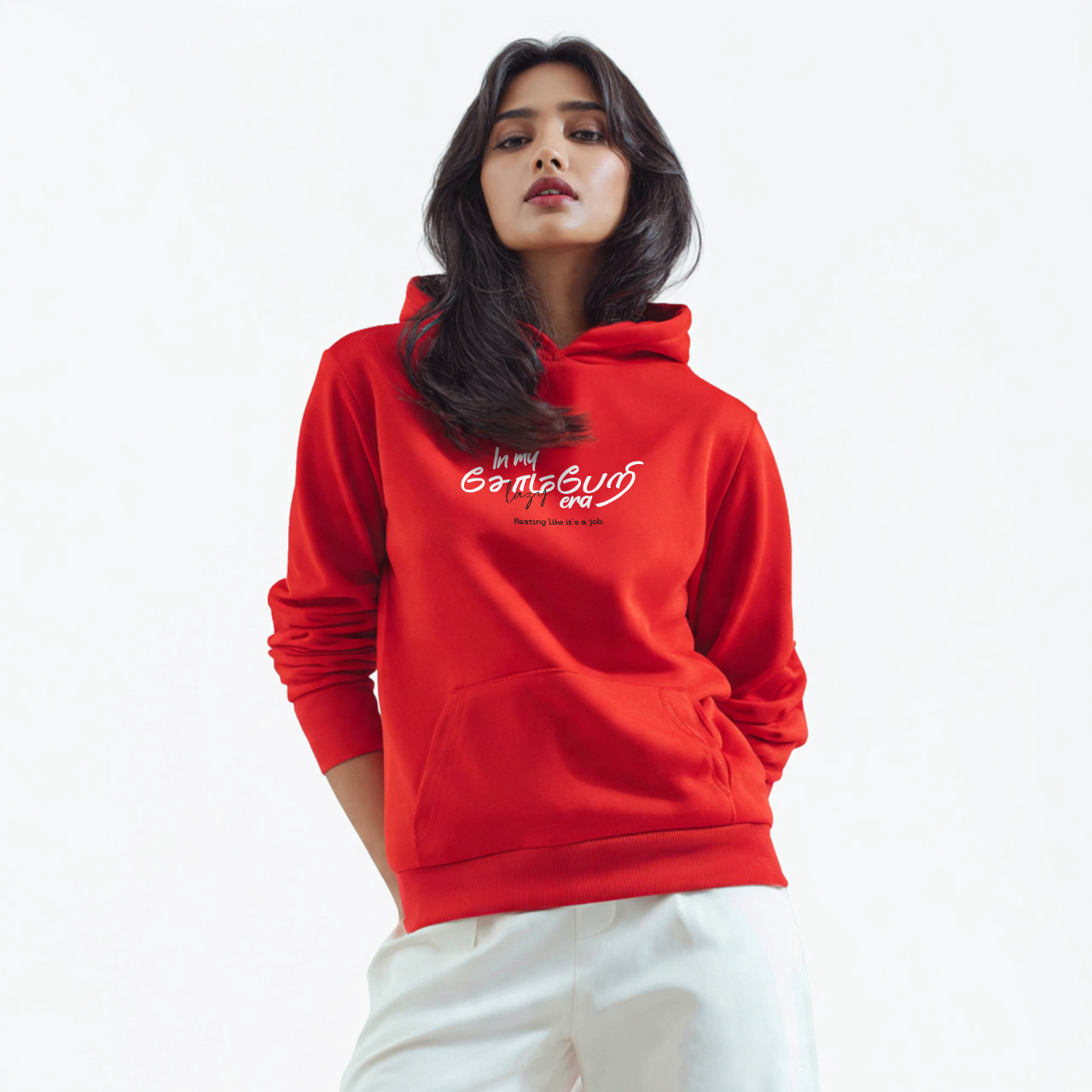 In my சோம்பேறி era | Women Regular Fit Hoodie