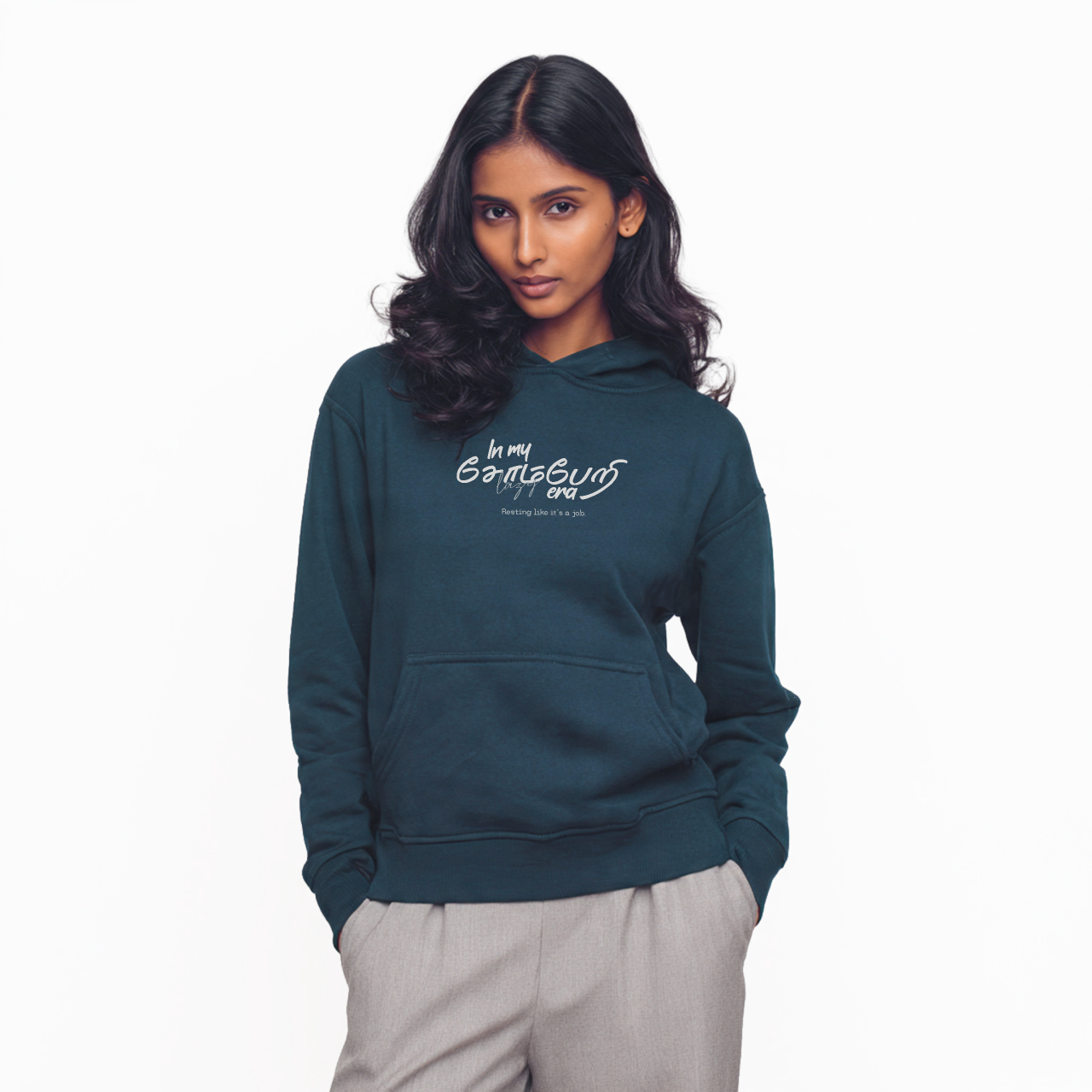 In my சோம்பேறி era | Women Regular Fit Hoodie
