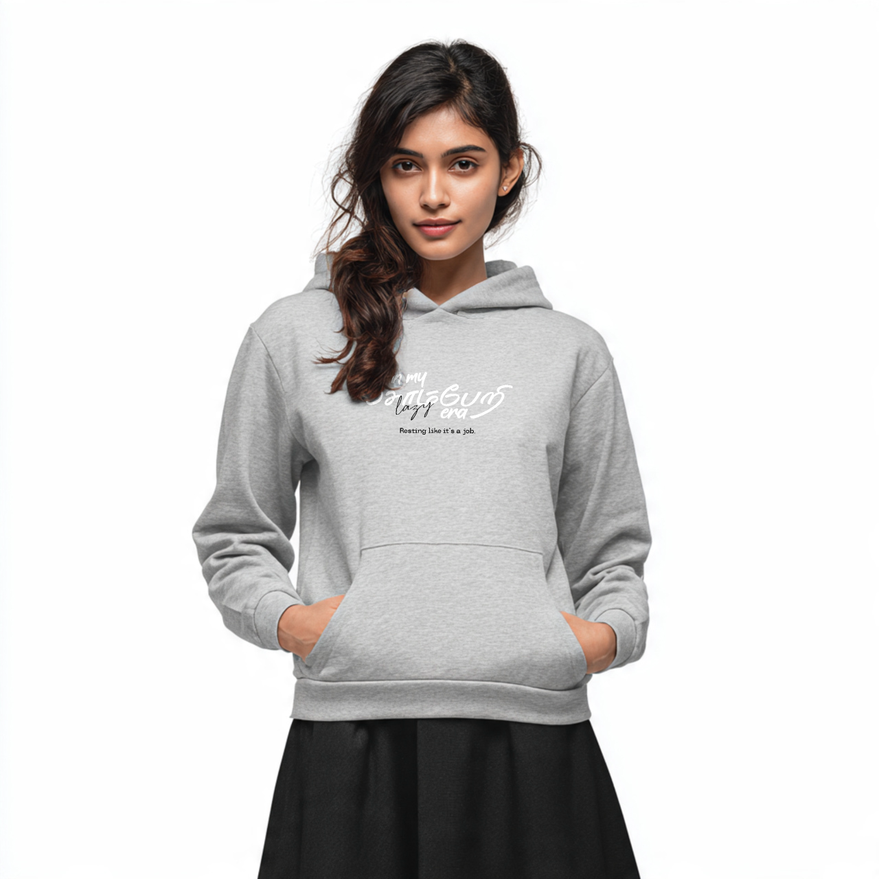 In my சோம்பேறி era | Women Regular Fit Hoodie