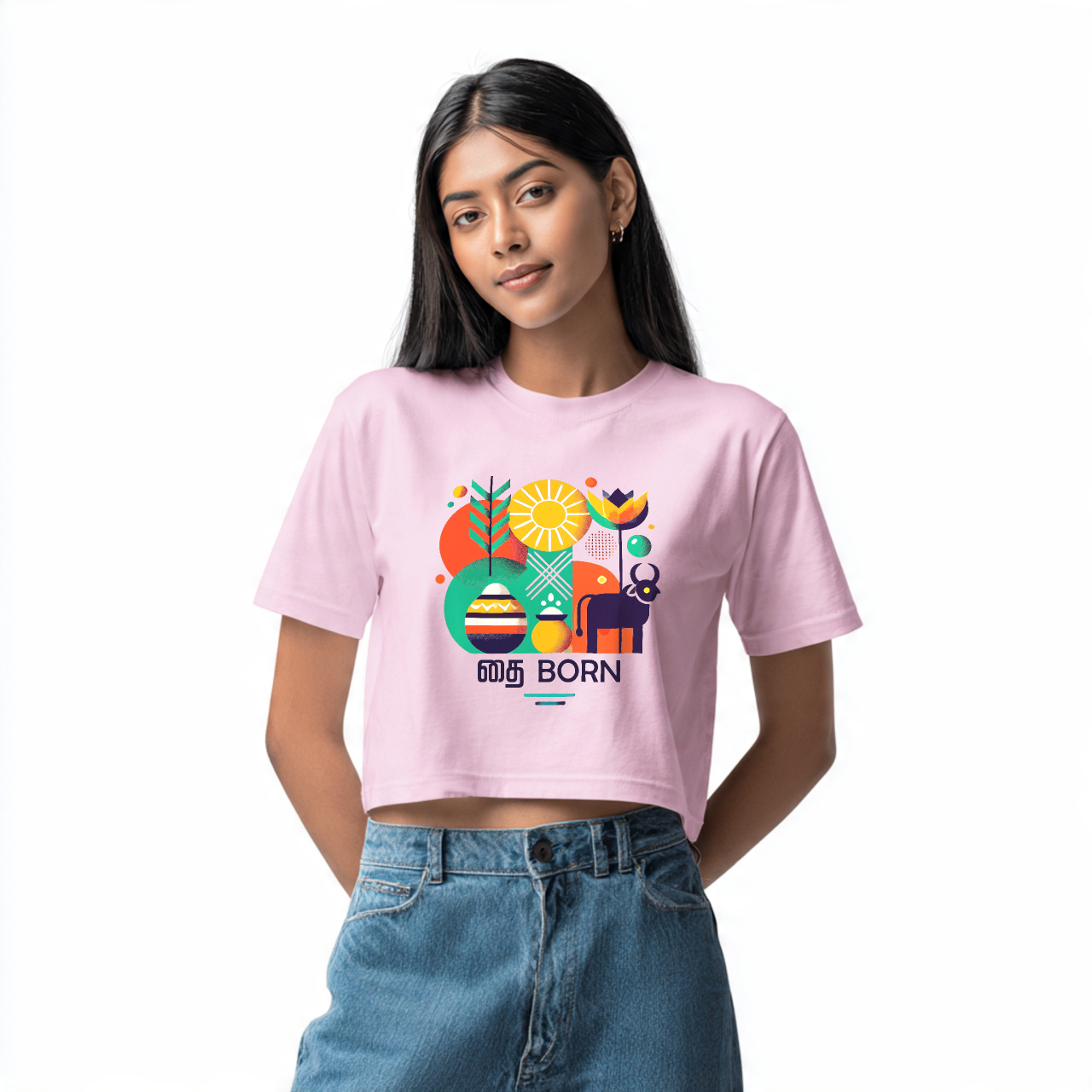 தை Born | Women Crop Tee