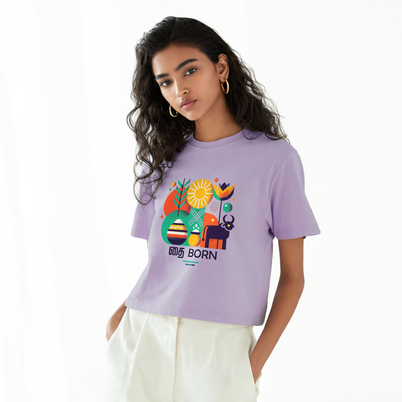 தை Born | Women Crop Tee