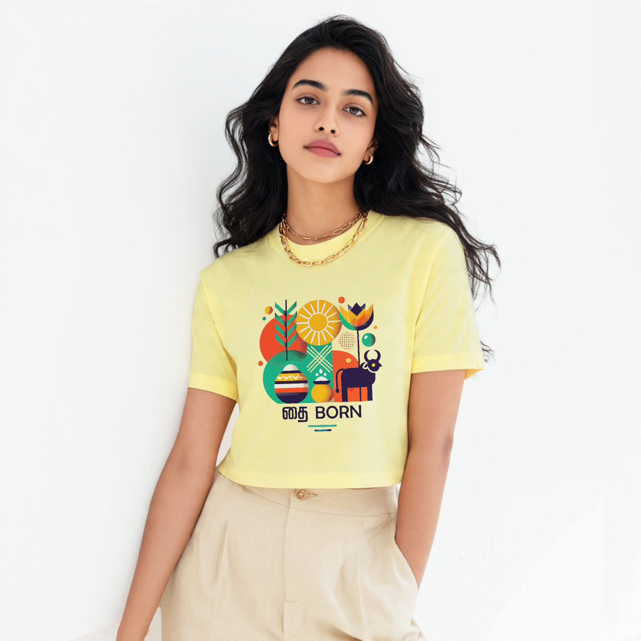 தை Born | Women Crop Tee