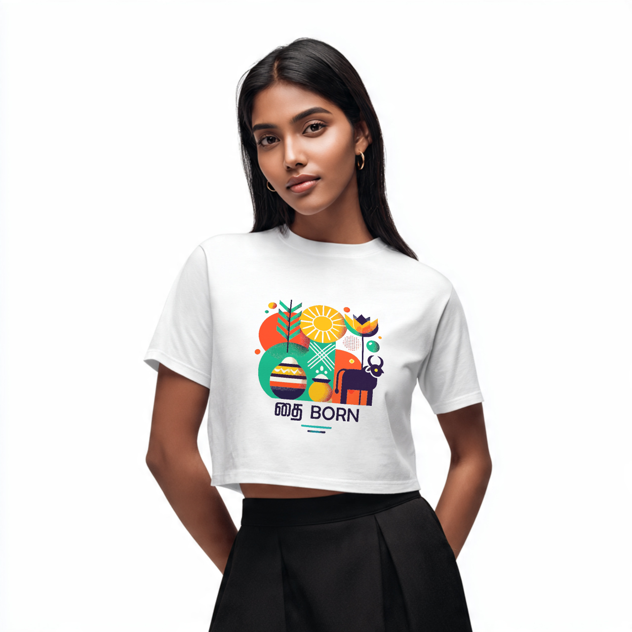 தை Born | Women Crop Tee