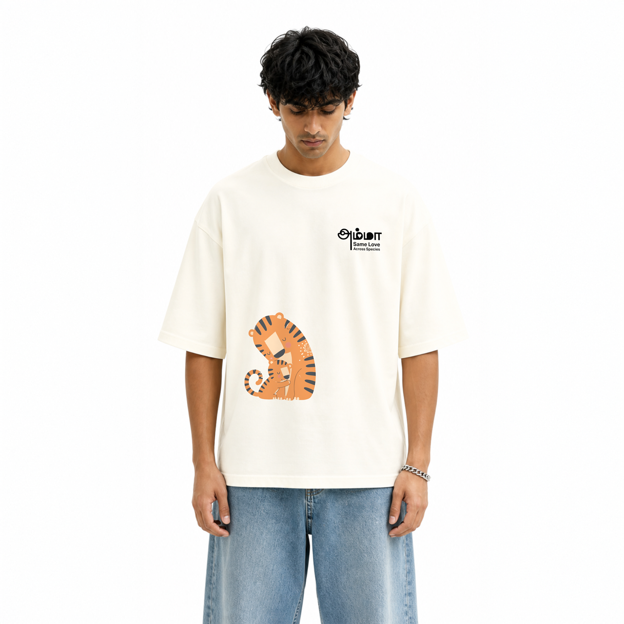 Amma’s Love Across Species | Men Oversized Boxy Tee