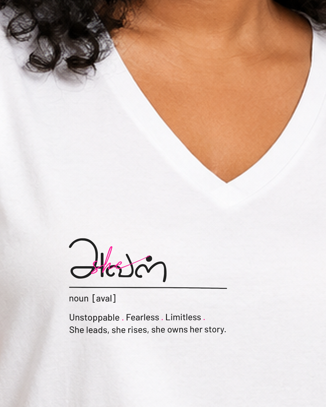 Aval | Women Regular Fit V Neck Tee